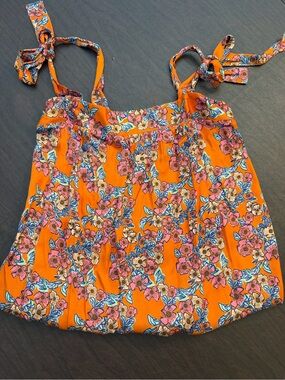 Frnch- Floral Tie-Strap Women’s Top/camisole